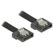 Delock Flexi - Sata-Kabel Serial Ata 150/300/600 7-Poliges Sata M 1 0M verriegelt Schwarz 83843 404361983  kabelis datoram