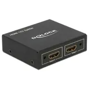 Delock Hdmi Splitter 1 x in  2 out 4K De 87701 kabelis video audio