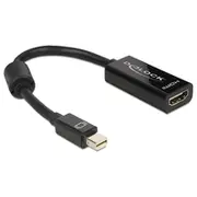 Delock Mini Dphdmi St/Bu 12Cm  65099 kabelis video audio