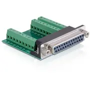 Delock serial adapter - Db-25 to 9 pin terminal block  De 65317 adapteris