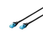 Digitus Patchcord  U/Utp Cat5E 0.25M Melns Dk-1512-0025/Bl Dk 1512 0025/Bl tīkla kabelis