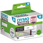 Dymo Lw Durable 19 mm x 64 2X 450 pcs  2112284 uzlīmju printeris