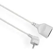 Elgotech Economic extension cord 1 socket w / u white 2M Eps-102  5902694551026 elektrības pagarinātājs