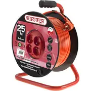 Elgotech Przedluzacz bebnowy Omy 4 x Gs pomaranczowy 25M Pzb-40-25Y 5902694040254  Joinedit15714137