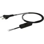 Elgotech Przewod z wylacznikiem plaska wtyczka b/u H03Vvh2-F 2X0 5 czarny S-13W-0 5-2-2 /2M/ - 5902694013814  Joinedit16681609