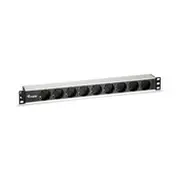 Equip Steckdosenleiste 191He9Fach Schuko 1.8M Alu  333292 elektrības pagarinātājs