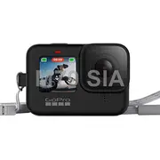 Gopro Sleeve  Lanyard Blackout Hero12 / Hero11 Hero10 Hero9 Black Adsst 001 Sporta kameru aksesuāri