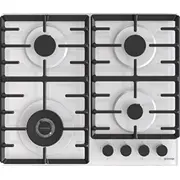 Gorenje Hob Gtw642Syw Gas on glass  Number of burners/cooking zones 4 Mechanical White 3838782467707 plīts virsma