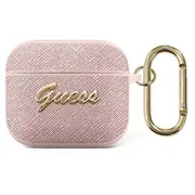 Gua3Sasmp Guess Saffiano Pc/Pu Metal Logo Case for Airpods 3 Pink  3666339009830 90573-Uniw Gue001675-0 Gue1571 austiņas