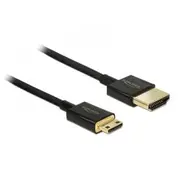 Hdmi Kabel Delock Ethernet A - mini C St/St 3.00M 3D 4K sli  84779 kabelis video audio