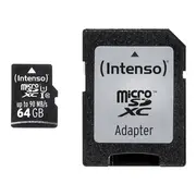 Intenso microSDXC Professional 64Gb  Uhs-I/Class 10 3431490 3433490 atmiņas karte
