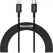 Kabel Usb Baseus Usb-C - Lightning 2 m Czarny Bsu2663Blk  Catlys-C01 kabelis