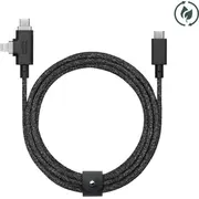 Kabel Usb Native Union Usb-C -  Lightning 2.4 m Czarny Belt-Proccl-Cos-Np 4895200477150 Joinedit63046239