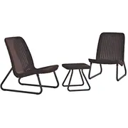 Keter Darza mebelu komplekts Rio Patio Set bruns 29197637521  7290103662448 Dārza mēbeles