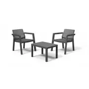 Keter Emily balcony furniture set  graphite 29209815939 8711245148267 Dārza mēbeles