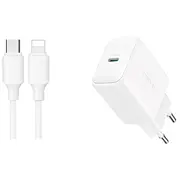 Ladetajs Joyroom Jr-Tcf20 Usb-C Pd20W  to Lightning cable 1.0M balts 6956116723125 Jr-Tcf20Cl Jr-Tcf20C iekārtas lādētājs