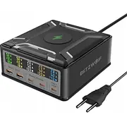 Ladowarka Blitzwolf Stacja ladujaca Bw-S28 260W  2Xusb-A 3Xusb-C 15W Czarna Blz630 5906168439865 Joinedit67009320 iekārtas lādētājs