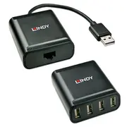 Lindy Extender Usb 2.0 Cat5 4 Ports 60M  4002888426794 1715977 adapteris