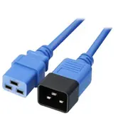 Lindy Iec-Netzverlangerung C19 auf C20 blau 3M extern bulk  30122 kabelis vads