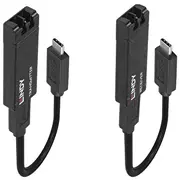 Lindy video converter 43312 - fibre optic / Usb-C 100 m 4002888433129  Joinedit56428039 adapteris