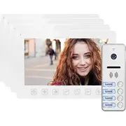 Orno Zestaw wideodomofonowy 4-Rodzinny  bezsluchawkowy kolor Lcd 7AposApos menu Osd sterowanie brama bialy Noveo Multi4 Or-Vid-Ex-1065/W 5900378659242 Joinedit54804384