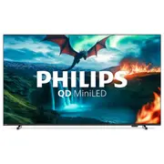 Philips Qd Miniled 4K Tv  55Mled820/12 55 Smart Titan Os Black Led Televizors