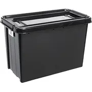 Plast Team Pojemnik z pokrywa Plastteam Probox Recycle Qr 70L czarny 13390286 5707672727321  Joinedit62640649