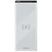 Power Bank 10000 mAh  white Savio Ba-06 Ba 06 Powerbank mobilā uzlādes iekārta