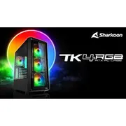 Sharkoon Tk4 Rgb  tower case Black tempered glass 4044951030187 Datora korpuss