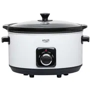 Slowcooker Ad 6413W 5.8L white  Tvaika katls
