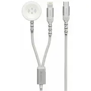 Swissten Bezvadu Lādētājs 2In1 Apple Watch un Lightning Usb-C 1.2M  22065503 iekārtas lādētājs