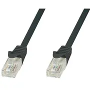 Techlypro patch cord Rj45 Cat5E Utp Cca 0 5M black  8054529024070 Icoc Cca5U-005-Bkt tīkla kabelis