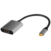 Usb-C to Hdmi/F adapter  4K/60Hz alu 0.15M Cua0103 kabelis video audio