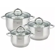 Virtuves katlu komplekts Kinghoff  6 piederumi Kh 4447 5908287244474 Pannas un katli