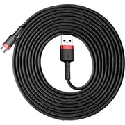 Baseus Cafule Cable Durable Nylon Braided Wire Usb  micro 2A 3M black-red Camklf-H91 6953156296381 Camklf H91 kabelis