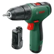 Bosch Cordless drill Easydrill 1200  bit and set Green/Black 2X Li-Ion battery 1.5Ah case 06039D3007 0 603 9D3 007 0.603.9D3.007