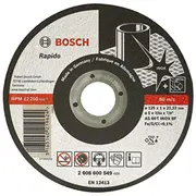 Bosch Cutting disc Rapido straight 125Mm  2608600549 2.608.600.549