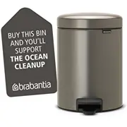 Brabantia atkritumu tvertne ar pedāli Newicon  5 l Platinum 112683 920009277