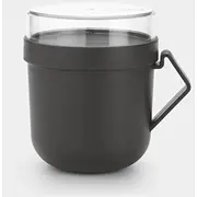 Brabantia Make  Take zupas kārba 0.6L dark grey 203824 8710755203824 Pārtikas uzglabāšanas piederumi