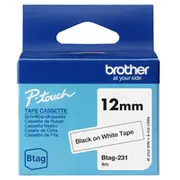 Brother Btag-231 label-making tape Black on white 4977766835787  Btag231