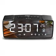 Bt Clock Radio Fm 4.2 Led Mirror Screen Gb200  pārnēsājamais skaļrunis