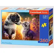 Castorland Puzzle 260 elementw Kotek  piesek nowa przyjazn Gxp-872607 5904438027583 Joinedit48842902 puzle puzzle