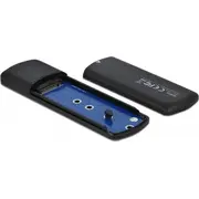 Delock 42615 storage drive enclosure M.2 Ssd Black  cietā diska korpuss