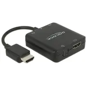 Delock 62784 black Audio-Konverter  kabelis vads