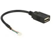 Delock - Interner und externer Usb-Adapter Usb W bis 4-Pin-Usb2.0-Header 15Cm Schwarz 84834 4043619848348  kabelis