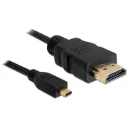 Delock Cable High Speed Hdmi - micro with Ethernet male/male 3M  De 82663 kabelis video audio