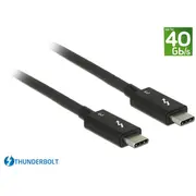 Delock Thunderbolt 3 40 Gb/S Usb-C cable male  passive 0.5M 5A black De 84844 Usb kabelis