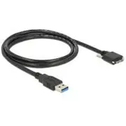 Delock Usb cable - Micro-Usb Type B to A 1 m 4043619835973  83597 kabelis vads
