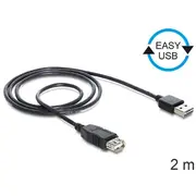 Delock Usb cable Usb-A - 2 m Black 83371  De kabelis