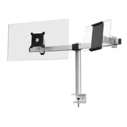 Durable Monitorhalterung Pro 1Mon. 1Tablet Tischklemme Silb.  508723 aksesuārs mobilajiem telefoniem